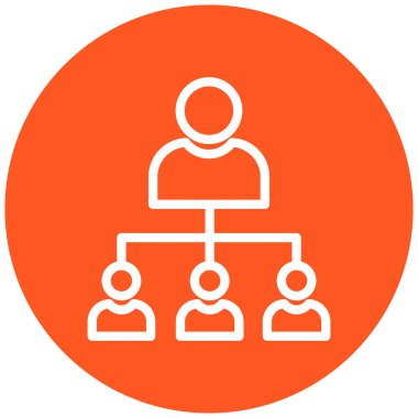 İş insanları simgesinin vektör illüstrasyonu