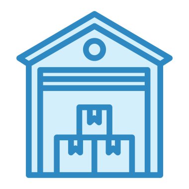 Depo vektör renk simgesi