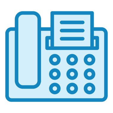 faks. Web simgesi basit illüstrasyon