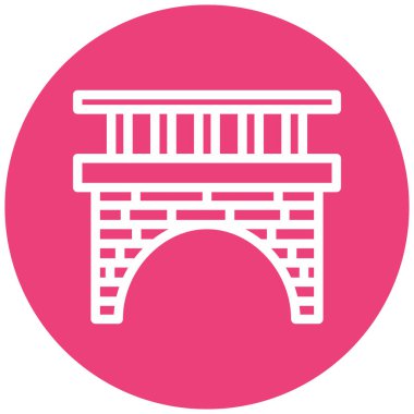 Bina. Web simgesi basit illüstrasyon