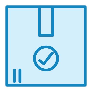 Paket. Web simgesi basit illüstrasyon