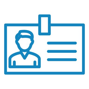 Kimlik kartı. Basit resimleme