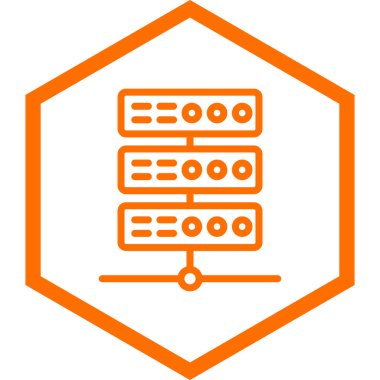 Veri merkezi. Web simgesi