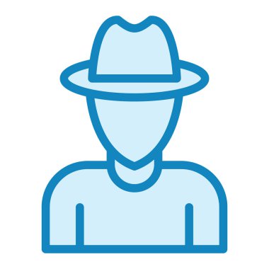 Kâşif. Web simgesi basit illüstrasyon 