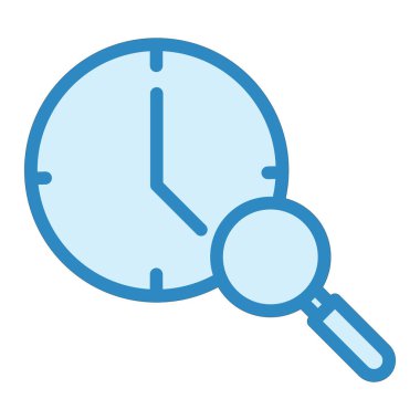 Tarih saati. Web simgesi basit illüstrasyon