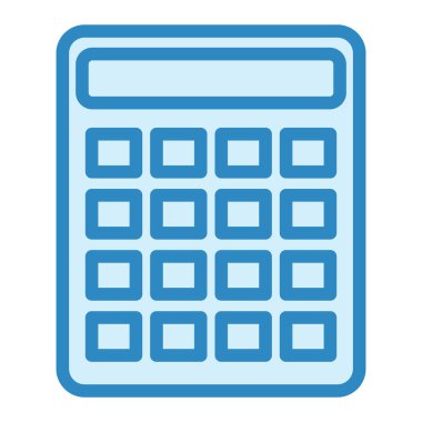 Hesap makinesi. Web simgesi basit illüstrasyon