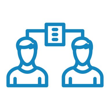 İş dünyası takım simgesinin vektör illüstrasyonu