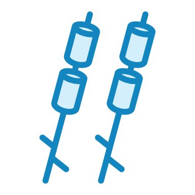 Şekerlemeler. Web simgesi basit illüstrasyon 