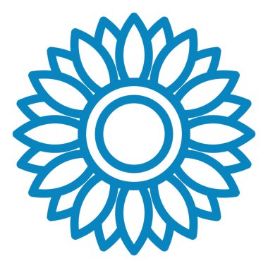 çiçek simgesi vektör illüstrasyonu