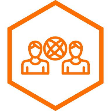 İnsan simgesinin vektör illüstrasyonu