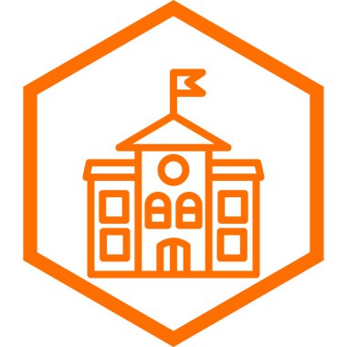 Kilise Binası simgesi. vektör çizim