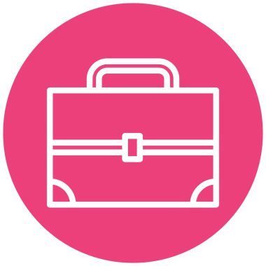 Çanta. Web simgesi basit illüstrasyon