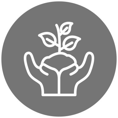 Filiz simgesinin vektör illüstrasyonu