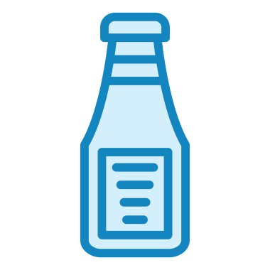 Ketçap Şişesi Modern ikon vektör çizimi 