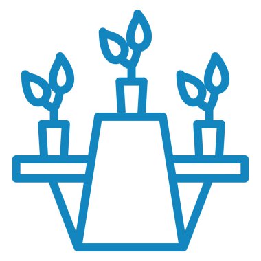 Bitki. Web simgesi basit illüstrasyon