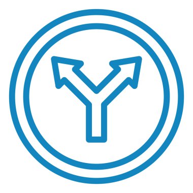 Yol işareti web simgesi illüstrasyonu 