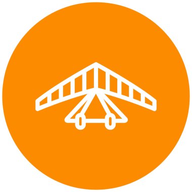 Bir çadır simgesinin vektör illüstrasyonu