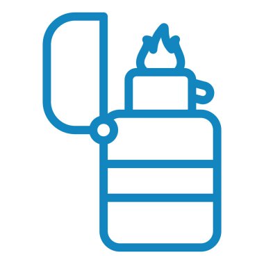 Yangın söndürücüsü. Basit resimleme