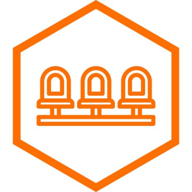 Kiliseye. Web simgesi basit illüstrasyon