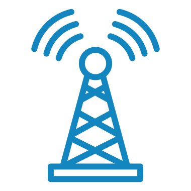 Anten. Web simgesi basit illüstrasyon