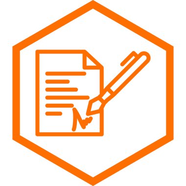 Belge simgesinin vektör illüstrasyonu