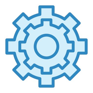 Ayarlar. Web simgesi basit illüstrasyon