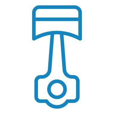 piston simgesi, vektör illüstrasyonu basit tasarım 