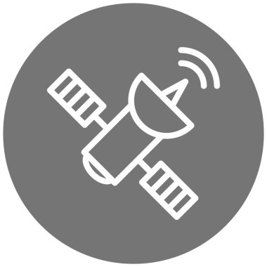 Uydu. Web simgesi basit illüstrasyon