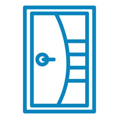 Kapı. Web simgesi basit illüstrasyon