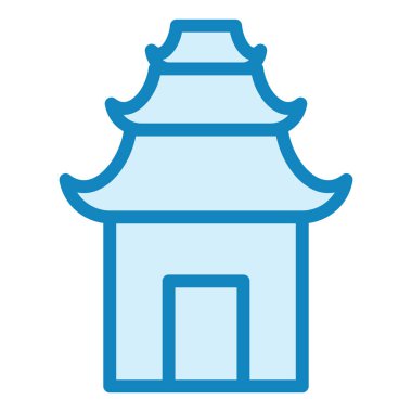 Tapınak. Web simgesi basit illüstrasyon 