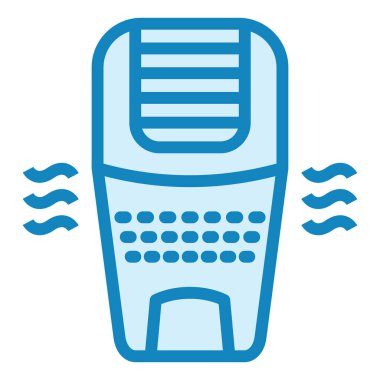 Hava temizleyici. Web simgesi basit illüstrasyon 