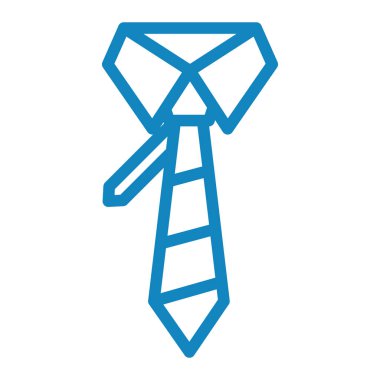 ağ ve mobil uygulama tasarımınız için beyaz arkaplanda izole edilmiş kravat simgesi vektörü, kravat logosu kavramı