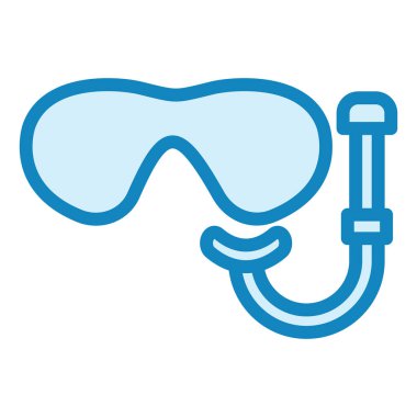 Dalış Maskesi modern simge vektör çizimi 