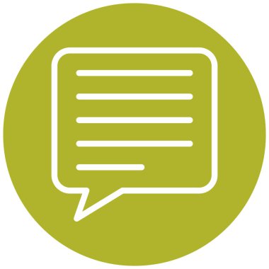 Konuş. Web simgesi basit illüstrasyon