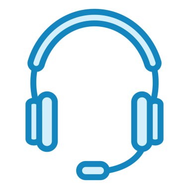 Kulaklık. Web simgesi basit illüstrasyon 