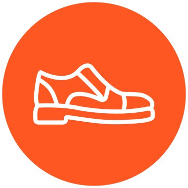 Ayakkabı. Web simgesi basit illüstrasyon