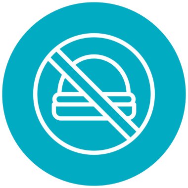 besin simgesi vektör illüstrasyonu yok