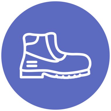 Ayakkabı. Web simgesi basit illüstrasyon