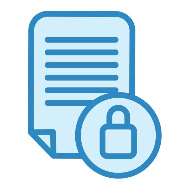 Şifrelenmiş simge basit illüstrasyon