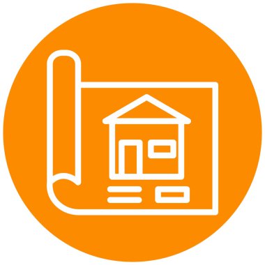 Ev. Web simgesi basit illüstrasyon