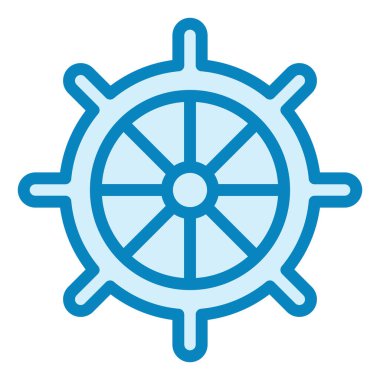 Gemi düz simgesi, vektör illüstrasyonu