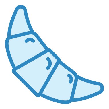 Kruvasan ağ simgesi vektör illüstrasyonu 