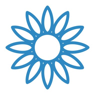 çiçek simgesi vektör illüstrasyonu