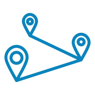 harita pin ikonu vektör illüstrasyonu