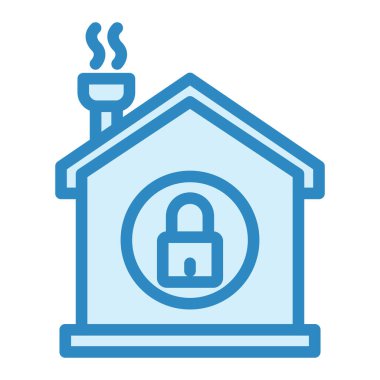 ev güvenliği vektör illüstrasyonu