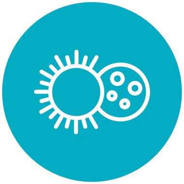 Güneş. Web simgesi basit illüstrasyon