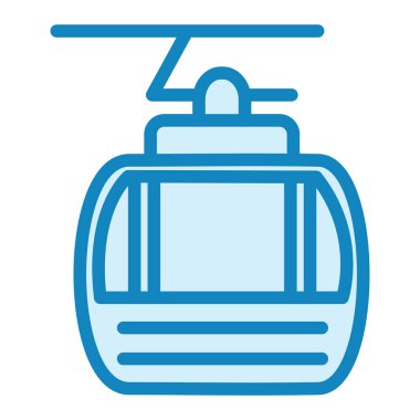 Kablo Araba Modern ikon vektör çizimi 