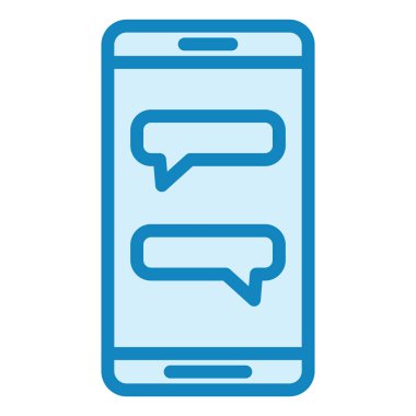 İleti simgesi vektör illüstrasyon tasarımlı akıllı telefon