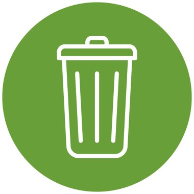 Çöp kutusu modern simge vektör illüstrasyonu
