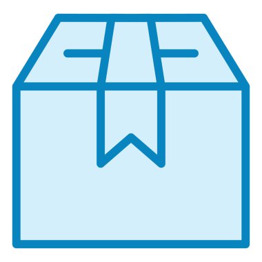 Boks yap. Web simgesi vektör illüstrasyonu